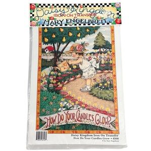 New Daisy Kingdom & Mary Engelbreit Iron On Transfer How Do Your Candles Grow
